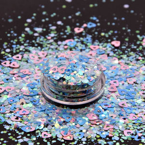 Resistente solvente poliéster brillo <span class=keywords><strong>por</strong></span> kilos a granel Rosa mix corazón brillo grueso, mezcla de San Valentín brillo - Product Image 3