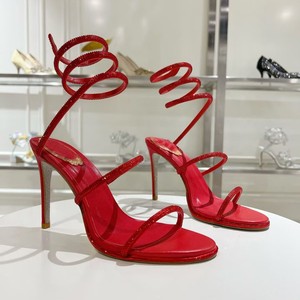 Sandales de mariage à talon aiguille style <span class=keywords><strong>français</strong></span>, en soie ornée de cristaux serpentins, style européen et américain, collection 2026 - Product Image 1