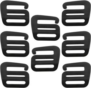VAKTOK PCS An Inch Black Metal Wave Buckles Outdoor Webbing Buckle Clips <b>Adjustable</b> Buckle Backpack <b>Strap</b> Webbing Left Right Bla - Product Image 1