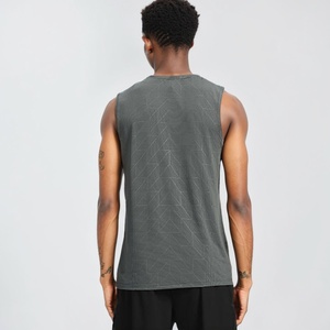 Oem Custom Men's Dropped Armholes Sleeveless T-Shirt for Bodybuilding Sporty Tee Shirt Clothes Men - Product Image 4