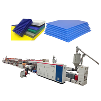 Machine d'extrudeuse de profil de coffrage de bâtiment de boîte de paquet de plaque croisée creuse en plastique d'épaisseur PP PE