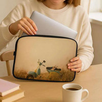 Sac pour tablette personnalisé avec poche 13 pouces 14 pouces 15 pouces, housse pour ordinateur portable en néoprène souple, imperméable et antichoc