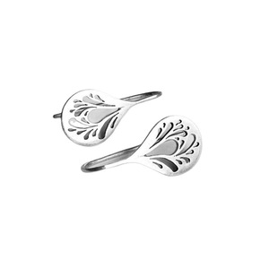 Orecchini Pendenti a Foglia Traforata per Donna, Gioielli Vintage Minimalisti alla Moda - Product Image 5
