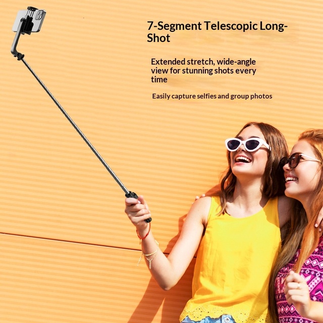 Stainless Steel Mobile Phone Holder for Selfie Stick Tripod Floor Photography Top View Stabilizer Fill Light Magnetic