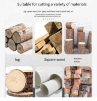 Scie à bois multifonctionnelle compacte pour la coupe de bûches carrées, scie à roue mobile électrique pour la découpe du bois, scie de table électrique pour le bois