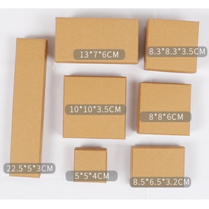 Factory Direct <b>Small</b> Cardboard Jewelry Boxes <b>Gift</b> Custom Luxury Kraft Paper Jewelry <b>Box</b> Private Label Available - Product Image 5