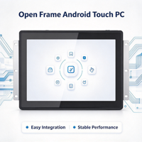 PC Panel Open Frame Bestview 10.1'' Layar Sentuh Industri Android RK3568 RK3576 RK3588 IP65 IP66 Tahan Air di Bagian Depan