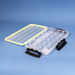 Portable Waterproof Fly Fishing <strong>Box</strong> with Single-layer 34*21.5*5.5cm Plastic for <strong>Bait</strong> for Use in Streams Rivers Lakes Oceans - Product Image 2