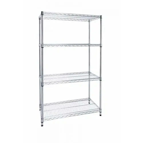 60 x 35 x 140 cm Cheap Adjustable Metal Rack Kitchen Stand 4 Layers DIY Storage Wire Shelf