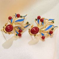 Bijoux plaqués or, vente en gros de bijoux chinois, boucles d'oreilles ethniques, cadeaux chrétiens pour femmes, ornements pour dames, bijoux marins