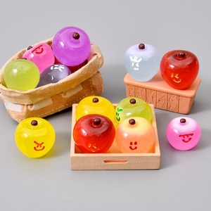 จี้ห้อยโทรศัพท์เรซิ่นรูปแอปเปิ้ลยิ้มสีสันสดใส ดีไซน์ยอดนิยม สำหรับตกแต่งเคสโทรศัพท์ - Product Image 2
