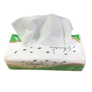 Wholesale Facial tissue soft package bulk poly bag tissue paper OEM