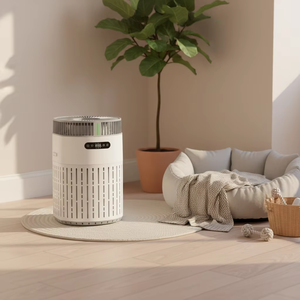 เครื่องฟอกอากาศสำหรับสัตว์เลี้ยงอัจฉริยะ พร้อมแผ่นกรอง H13 HEPA กำจัดกลิ่นขนสัตว์ เครื่องทำความสะอาดบ้าน เหมาะสำหรับสัตว์เลี้ยง เสียงเบา ควบคุมผ่านแอพ รองรับ OEM - Product Image 1