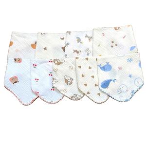 Toallas de muselina para bebé, paño de muselina de algodón para eructar, cuadrado de 20x20cm, ultra suave, absorbente, estampado para recién nacidos, libre de químicos nocivos - Product Image 1