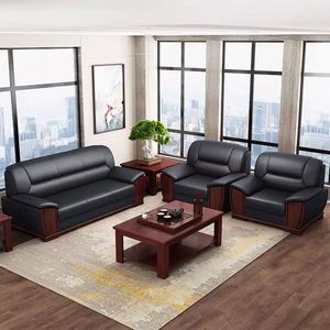 नेकटॉप लोकप्रिय हॉट सेल लकड़ी के सोफे को चीन में बनाया गया आधुनिक चमड़े के सोफे डिजाइन - Product Image 2