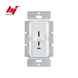 Gradateur à glissière Interrupteur mural Gradateur 12 volts avec voyant lumineux