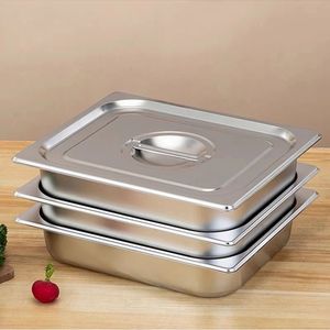 Bandeja Gastronorm 1/4 GN Comercial de Acero Inoxidable Antiadherente para Alimentos, para Hoteles y Restaurantes - Product Image 3