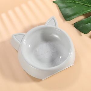 Creativo Portatile Gatto Cane Pet Ciotole antiscivolo di Piccole Dimensioni Acciaio Inox Carino a Forma di Gatto Ciotola a Forma di Faccia di Gatto per il Cibo Acqua Modello Solido - Product Image 4
