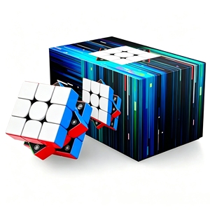 Cubo Mágico Magnético <span class=keywords><strong>3x3</strong></span>, Nuevo Diseño Giratorio para Juego Rápido - Product Image 1