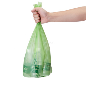Eco amigable basura <span class=keywords><strong>abono</strong></span> bolsa de basura de plástico biodegradables bolsas de compras - Product Image 1