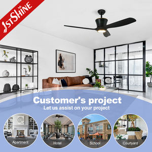 1stshine <span class=keywords><strong>Ventilateur</strong></span> de plafond silencieux avec télécommande intelligente ZigBee Lames en bois massif <span class=keywords><strong>Ventilateur</strong></span> de plafond CC Lumière - Product Image 5