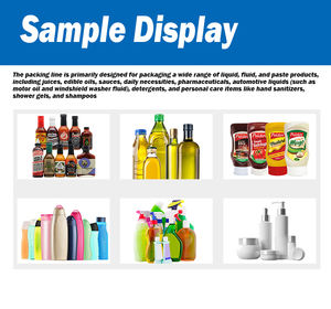 เครื่องผลิตเส้นขวดพลาสติก/ขวดแก้วความแม่นยำสูงระบบอัตโนมัติสำหรับดูแลผิวเนยแร่พาราฟินโมล - Product Image 6