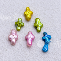 Perles baroques d'eau douce authentiques en forme de croix Muses Jewels Premium, multicolores, perles en vrac pour la fabrication de pendentifs DIY