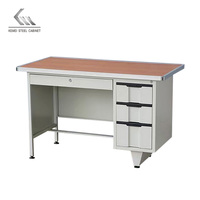 Société de Offre Spéciale Mobilier de bureau Bureau en acier Bureau Bureau en métal Table d'ordinateur avec tiroirs