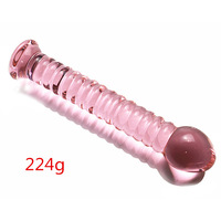Kovida Vente en gros Dildo anal en verre Alien long, fin et large, rose, avec logo, taille et couleur personnalisables