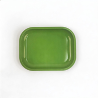 Plateau de service en fer blanc 18x14cm avec logo personnalisé pour rouleaux et papier à rouler, vente en gros