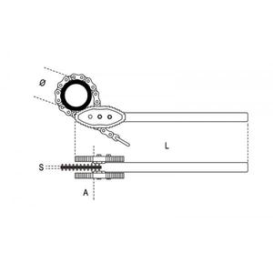 BETA - 003860005 Clés à chaîne réversibles à usage intensif-EAN 8014230471174 PIPEWORK WRENCHES - Product Image 2