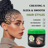 Gel coiffant noir pour tresses 300g, sans produits chimiques agressifs, sûr pour un usage quotidien, pour l'entretien des dreadlocks afro