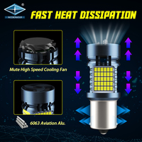 Voiture led clignotant T20 led P21W LED Canbus ampoules pas de ventilateur de refroidissement Hyper Flash clignotant feu de stationnement 2016 20120 120smd led
