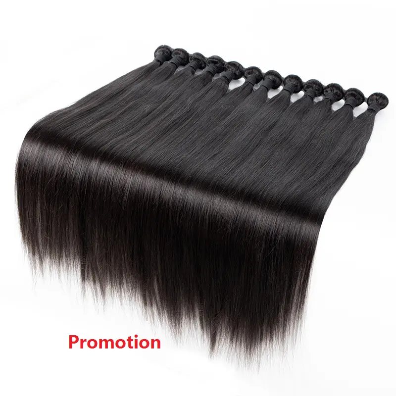 Letsfly Promotion Long Inches Silky Straight Hair Weave, 34inch 36inch 10A Raw Wholesale Natural Hair Extensions Free Shipping