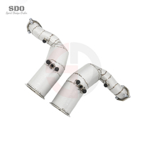 Tuyau d'échappement en acier inoxydable 304 de haute qualité SD 1,5 mm avec catalyseur pour Audi RS Q8/SQ8 4.0T 2022-2023, soudé TIG haute température