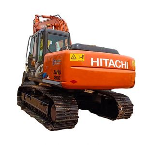 Excavadora de cadenas Hitachi ZX200 usada de 20 toneladas, equipo de construcción de alta resistencia con bomba Kawasaki y componentes de engranajes - Product Image 1