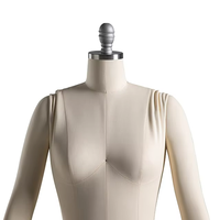 Vente chaude Réglable Tailleur Mannequin Femme Couture Robe Maker Demi-Corps Mannequin Avec Roues