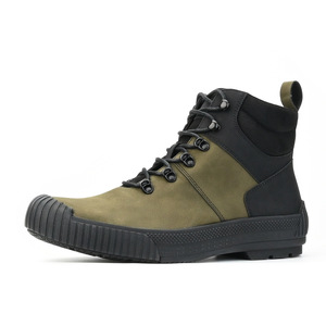 Botas de Gamuza para Hombre, Altura al Tobillo, Punta Redonda, con Cordones, Suela de Goma Impermeable, Entresuela de EVA, Color Sólido, para Todas las Temporadas, Venta al Por Mayor - Product Image 6