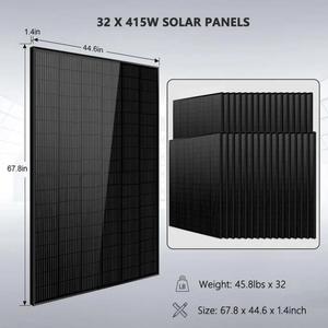 Kit solaire hors réseau S UnG Old Power 16kw 48VDC 120V 240V 25.6KWH Lithium CE 95033 - Product Image 4