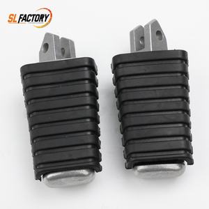 ยามาฮ่า VJ700 XJ700S XV700 <span class=keywords><strong>XV750</strong></span> XV920 XV1100 ที่พักเท้าคนขับมอเตอร์ไซค์  อะลูมิเนียมและยาง ซ้ายขวา - Product Image 1