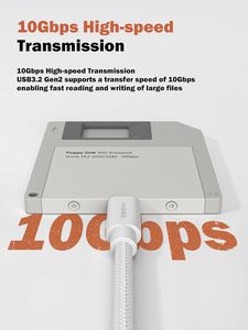 กล่องใส่ฮาร์ดดิสก์ภายนอก Hagibis รุ่น Floppy Disk Style USB 3.<span class=keywords><strong>2</strong></span> Gen2 10Gbps NVMe <span class=keywords><strong>M</strong></span>.<span class=keywords><strong>2</strong></span> 2230/2242 สำหรับ MacBook/<span class=keywords><strong>iPad</strong></span>/Android/iPhone 17 <span class=keywords><strong>Pro</strong></span> - Product Image 3