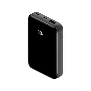 Powerbank para colete aquecido, tamanho portátil, pacote de carga, bateria pequena de display de led para aquecimento, 5v/2a 10000mah