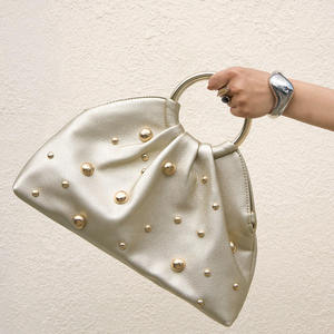Luxury Woven Handmade Rhinestone Evening Party <b>Clutch</b> Bag Sparkling women's tote bags Fashion ladies <b>wedding</b> Party bags handbags - Product Image 4