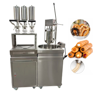 Máquina Comercial <span class=keywords><strong>para</strong></span> Rellenar <span class=keywords><strong>Churros</strong></span> con Mermelada, Dispensador de Mermelada, Máquina <span class=keywords><strong>para</strong></span> Hacer <span class=keywords><strong>Churros</strong></span> de 5L con Freidora de 28L, Precio Mayorista - Product Image 1