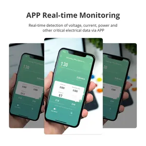 Zemismart Tuya Zigbee 120A Medidor de Energía Inteligente Tuya para Carril DIN, Monitor de Potencia Trifásico con CTs de Núcleo Dividido, Funciona con HA - Product Image 3