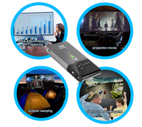 Mini projecteur LED portable C2 Android 1 Go de RAM 8 Go/32 Go de ROM DLP 4K Home Cinéma avec haut-parleur intégré pour une utilisation en extérieur