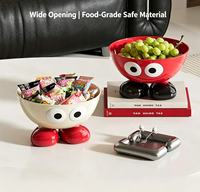 En stock, Bol décoratif mignon en forme d'œil de dessin animé, pour fruits, collations et bonbons, pour la cuisine, le salon et la maison