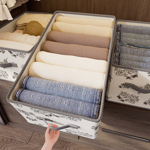 Clothing Organizer <b>Storage</b> Box Rectangle Foldable Lidless Stackable For <b>Clothes</b> Home Use - Product Image 1