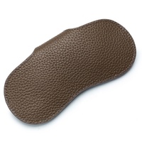 Étui à lunettes en cuir véritable avec Logo personnalisé, étui à lunettes de soleil pochette à lunettes