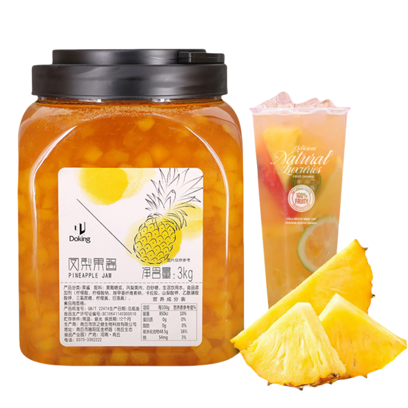 Doking Manufacturer Fresh Pineapple Fruit Jam